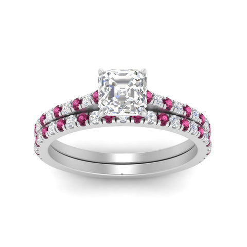 french-pave-asscher-petite-pink-sapphire-wedding-ring-set-in-FD9918ASGSADRPIANGLE3-NL-WG-B1