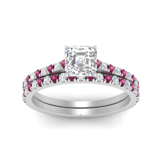 french-pave-asscher-petite-pink-sapphire-wedding-ring-set-in-FD9918ASGSADRPIANGLE3-NL-WG-B1