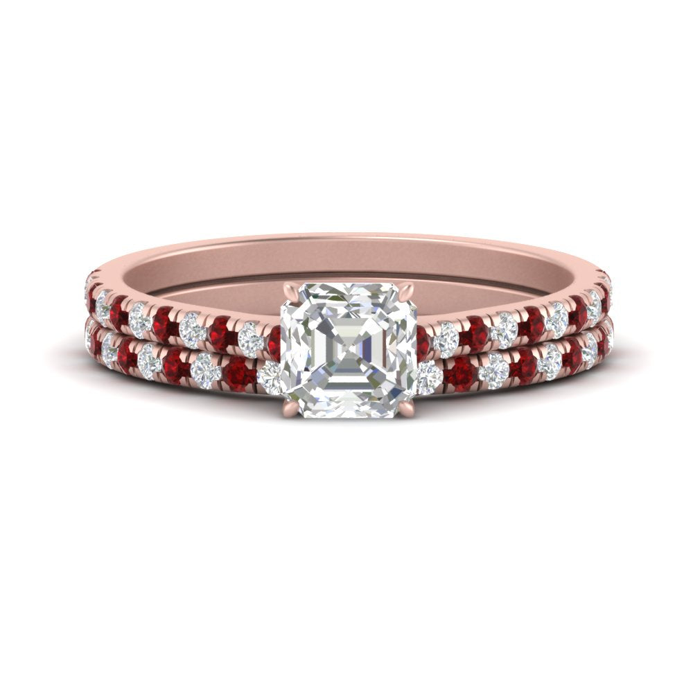 french-pave-asscher-petite-ruby-wedding-ring-set-in-FD9918ASGRUDRANGLE3-NL-RG-B1