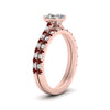 Load image into Gallery viewer, french-pave-asscher-petite-ruby-wedding-ring-set-in-FD9918ASGRUDRANGLE3-NL-RG-B1