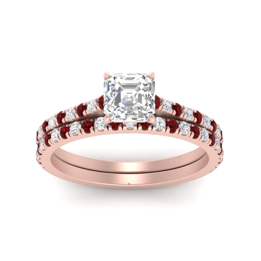 french-pave-asscher-petite-ruby-wedding-ring-set-in-FD9918ASGRUDRANGLE3-NL-RG-B1