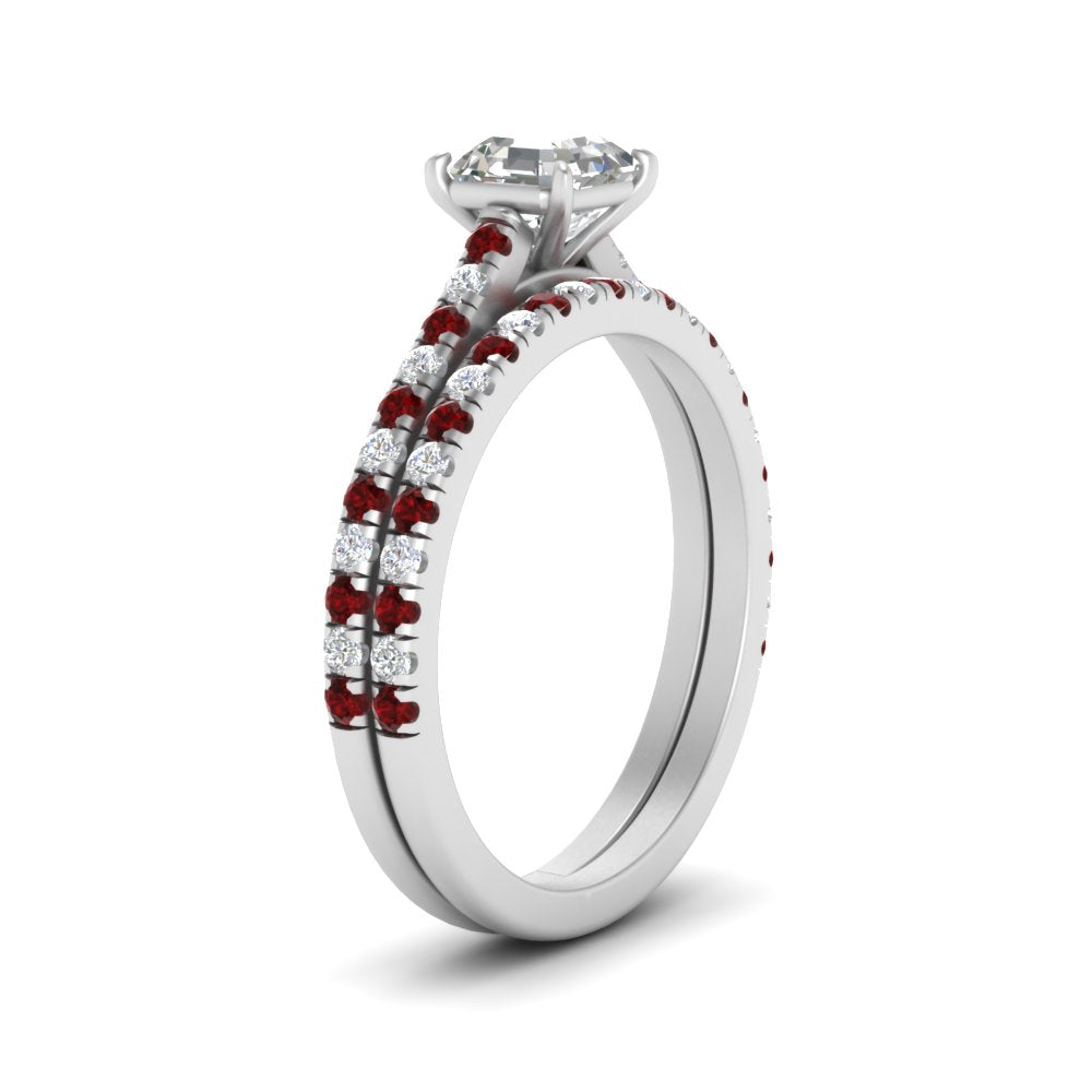 french-pave-asscher-petite-ruby-wedding-ring-set-in-FD9918ASGRUDRANGLE3-NL-WG-B1