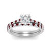 Load image into Gallery viewer, french-pave-asscher-petite-ruby-wedding-ring-set-in-FD9918ASGRUDRANGLE3-NL-WG-B1