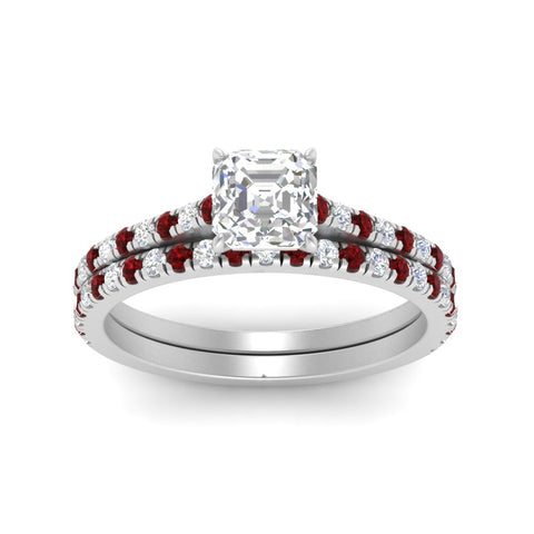 french-pave-asscher-petite-ruby-wedding-ring-set-in-FD9918ASGRUDRANGLE3-NL-WG-B1