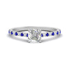 Load image into Gallery viewer, french-pave-asscher-petite-sapphire-engagement-ring-in-FD9918ASRGSABLANGLE3-NL-WG