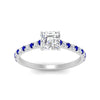 Load image into Gallery viewer, french-pave-asscher-petite-sapphire-engagement-ring-in-FD9918ASRGSABLANGLE3-NL-WG
