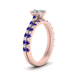 Load image into Gallery viewer, french-pave-asscher-petite-sapphire-wedding-ring-set-in-FD9918ASGSABLANGLE3-NL-RG-B1
