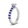 Load image into Gallery viewer, french-pave-asscher-petite-sapphire-wedding-ring-set-in-FD9918ASGSABLANGLE3-NL-WG-B1