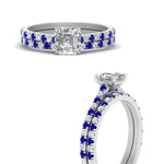 Load image into Gallery viewer, french-pave-asscher-petite-sapphire-wedding-ring-set-in-FD9918ASGSABLANGLE3-NL-WG-B1
