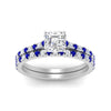 Load image into Gallery viewer, french-pave-asscher-petite-sapphire-wedding-ring-set-in-FD9918ASGSABLANGLE3-NL-WG-B1