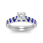 Load image into Gallery viewer, french-pave-asscher-petite-sapphire-wedding-ring-set-in-FD9918ASGSABLANGLE3-NL-WG-B1

