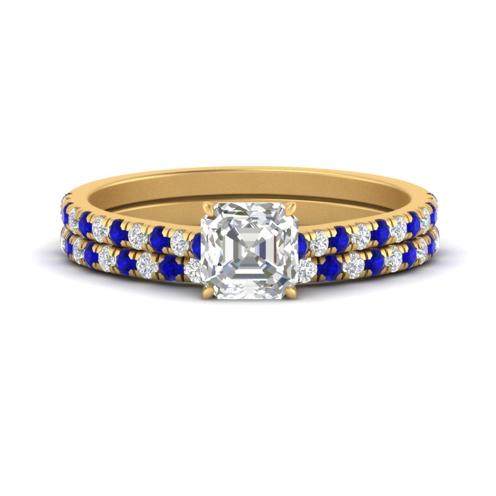 french-pave-asscher-petite-sapphire-wedding-ring-set-in-FD9918ASGSABLANGLE3-NL-YG-B1