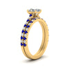 Load image into Gallery viewer, french-pave-asscher-petite-sapphire-wedding-ring-set-in-FD9918ASGSABLANGLE3-NL-YG-B1