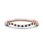Load image into Gallery viewer, french-pave-contour-black-diamond-wedding-band-in-rose-gold-FD9986B2GBLACK-NL-RG
