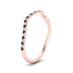 Load image into Gallery viewer, french-pave-contour-black-diamond-wedding-band-in-rose-gold-FD9986B2GBLACK-NL-RG
