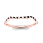 Load image into Gallery viewer, french-pave-contour-black-diamond-wedding-band-in-rose-gold-FD9986B2GBLACK-NL-RG
