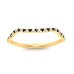 Load image into Gallery viewer, french-pave-contour-black-diamond-wedding-band-in-yellow-gold-FD9986B2GBLACK-NL-YG
