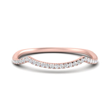 French Pave Contour Women Band