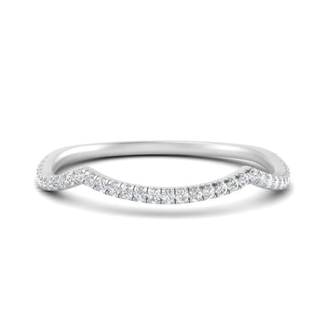 French Pave Contour Women Band