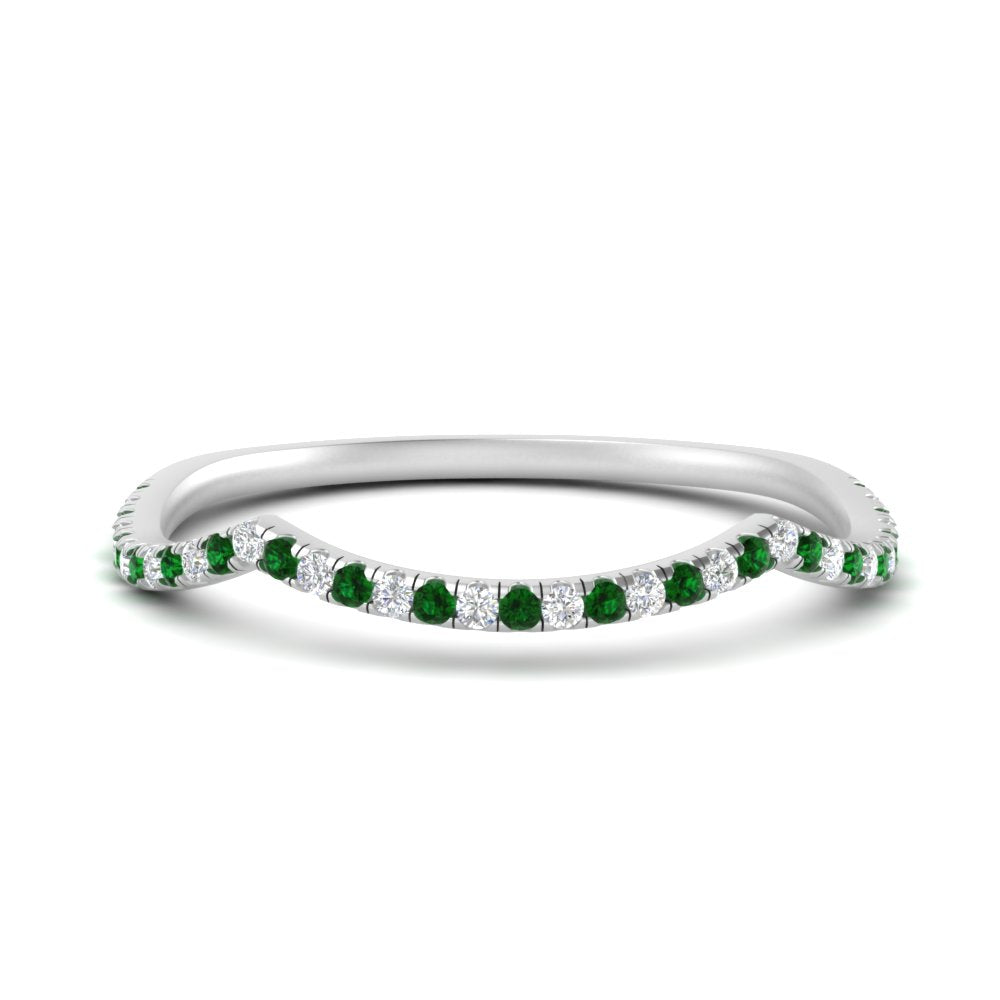 french-pave-contour-emerald-wedding-band-in-white-gold-FD9986B2GEMGR-NL-WG