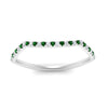 Load image into Gallery viewer, french-pave-contour-emerald-wedding-band-in-white-gold-FD9986B2GEMGR-NL-WG