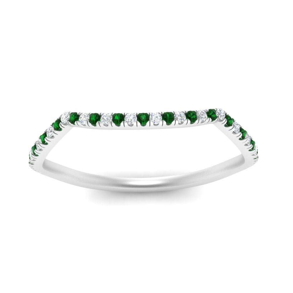 french-pave-contour-emerald-wedding-band-in-white-gold-FD9986B2GEMGR-NL-WG