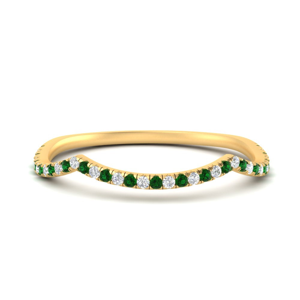 french-pave-contour-emerald-wedding-band-in-yellow-gold-FD9986B2GEMGR-NL-YG