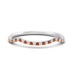 Load image into Gallery viewer, french-pave-contour-orange-sapphire-wedding-band-in-white-gold-FD9986B2GSAOR-NL-WG
