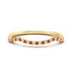 Load image into Gallery viewer, french-pave-contour-orange-sapphire-wedding-band-in-yellow-gold-FD9986B2GSAOR-NL-YG