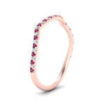 Load image into Gallery viewer, french-pave-contour-pink-sapphire-wedding-band-in-rose-gold-FD9986B2GSADRPI-NL-RG
