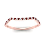 Load image into Gallery viewer, french-pave-contour-ruby-wedding-band-in-rose-gold-FD9986B2GRUDR-NL-RG
