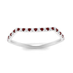 Load image into Gallery viewer, french-pave-contour-ruby-wedding-band-in-white-gold-FD9986B2GRUDR-NL-WG
