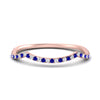 Load image into Gallery viewer, french-pave-contour-sapphire-wedding-band-in-rose-gold-FD9986B2GSABL-NL-RG