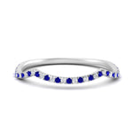Load image into Gallery viewer, french-pave-contour-sapphire-wedding-band-in-white-gold-FD9986B2GSABL-NL-WG
