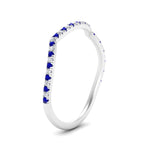 Load image into Gallery viewer, french-pave-contour-sapphire-wedding-band-in-white-gold-FD9986B2GSABL-NL-WG
