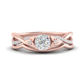 Thumbnail 5 - french-pave-cushion-contour-diamond-wedding-band-in-rose-gold-FD9986B1CU-NL-RG