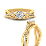 Load image into Gallery viewer, french-pave-cushion-contour-diamond-wedding-band-in-yellow-gold-FD9986B1CU-NL-YG
