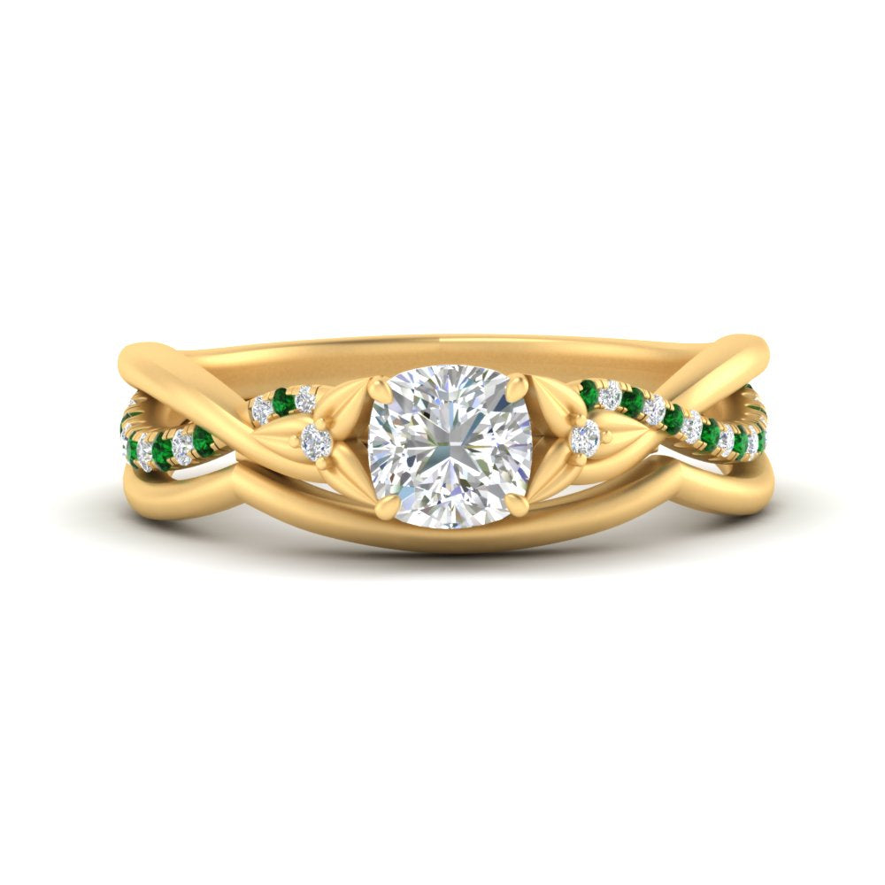 french-pave-cushion-contour-emerald-wedding-band-in-yellow-gold-FD-9986B1CUGEMGR-NL-YG