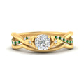 Thumbnail 57 - french-pave-cushion-contour-emerald-wedding-band-in-yellow-gold-FD-9986B1CUGEMGR-NL-YG