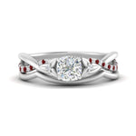 Load image into Gallery viewer, french-pave-cushion-contour-ruby-wedding-band-in-white-gold-FD9986B1CUGRUDR-NL-WG
