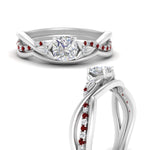 Load image into Gallery viewer, french-pave-cushion-contour-ruby-wedding-band-in-white-gold-FD9986B1CUGRUDR-NL-WG
