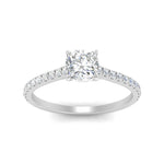 Load image into Gallery viewer, french-pave-cushion-petite-diamond-engagement-ring-in-FD9918R