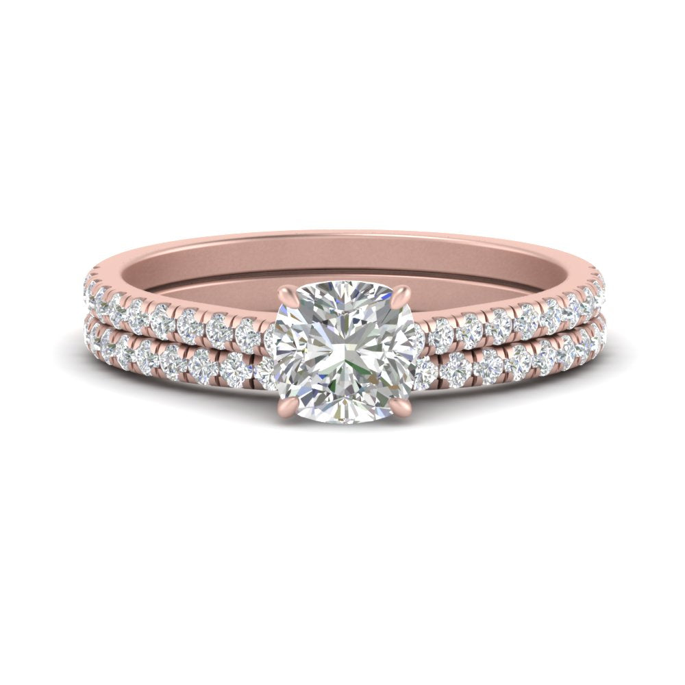 french-pave-cushion-petite-diamond-wedding-ring-set-in-FD9918CUANGLE3-NL-RG-B1
