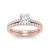 Load image into Gallery viewer, french-pave-cushion-petite-diamond-wedding-ring-set-in-FD9918CUANGLE3-NL-RG-B1