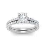 Load image into Gallery viewer, french-pave-cushion-petite-diamond-wedding-ring-set-in-FD9918CUANGLE3-NL-WG-B1

