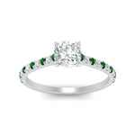 Load image into Gallery viewer, french-pave-cushion-petite-emerald-engagement-ring-in-FD9918CURGEMGRANGLE3-NL-WG