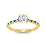 Load image into Gallery viewer, french-pave-cushion-petite-emerald-engagement-ring-in-FD9918CURGEMGRANGLE3-NL-YG