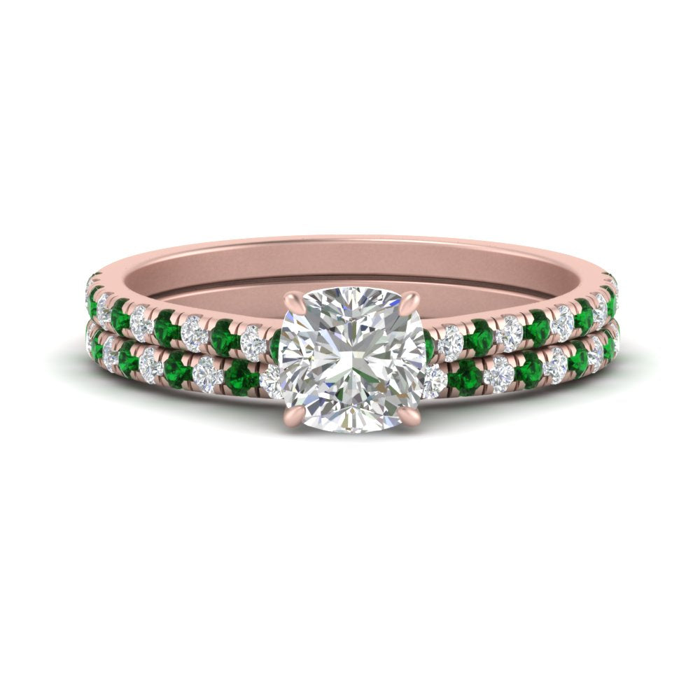 french-pave-cushion-petite-emerald-wedding-ring-set-in-FD9918CUGEMGRANGLE3-NL-RG-B1