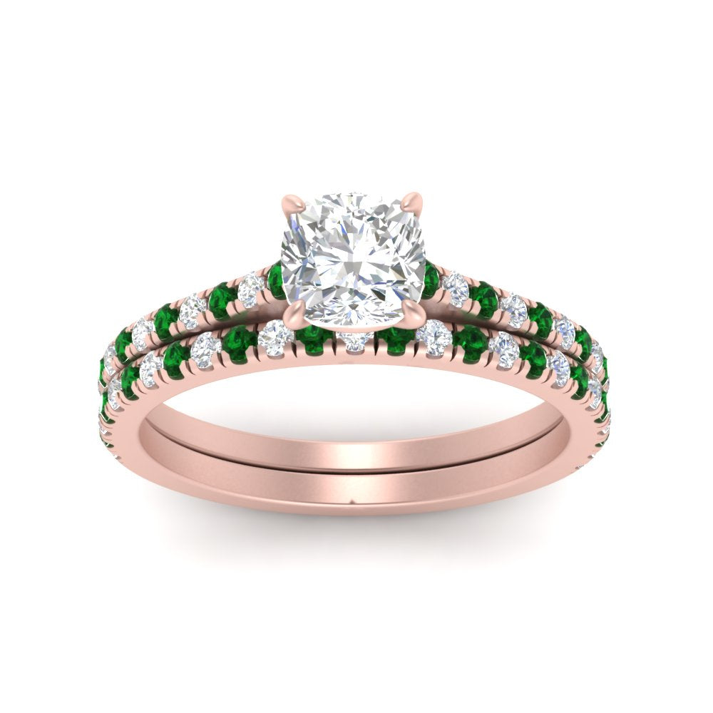 french-pave-cushion-petite-emerald-wedding-ring-set-in-FD9918CUGEMGRANGLE3-NL-RG-B1