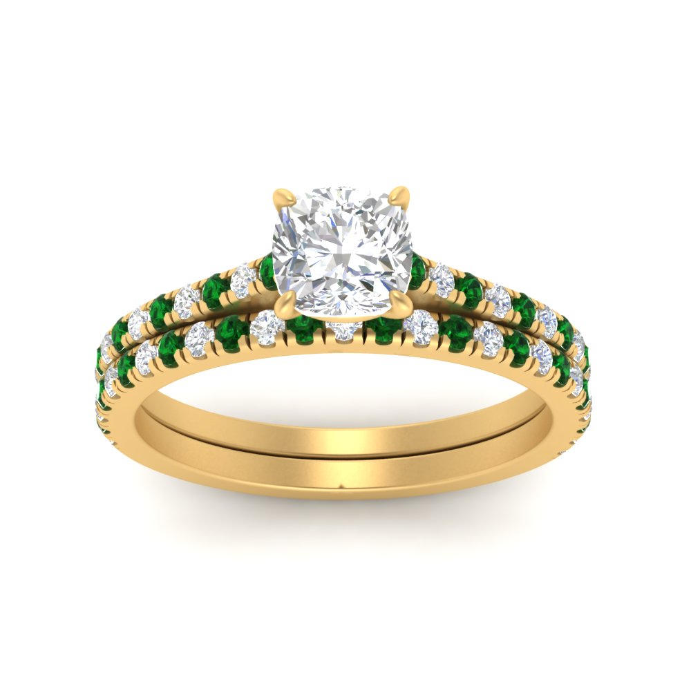 french-pave-cushion-petite-emerald-wedding-ring-set-in-FD9918CUGEMGRANGLE3-NL-YG-B1